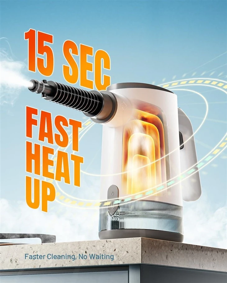High Temp Multi Nozzle Steam Cleaner